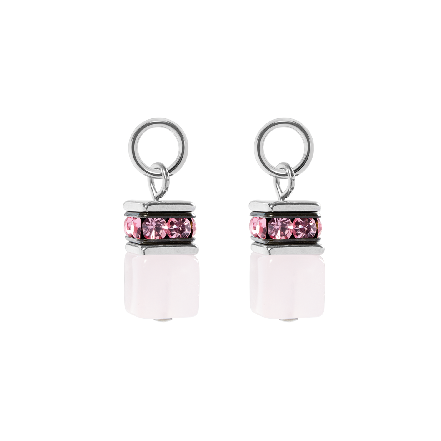 coeur-de-lion-ear-me-up-charm-geocube-silber-rosa-1-8-cm image 2