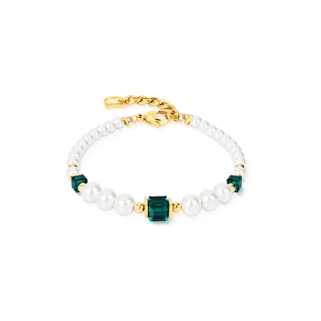coeur-de-lion-cocktail-pearls-armband-emerald-gr-n image 1