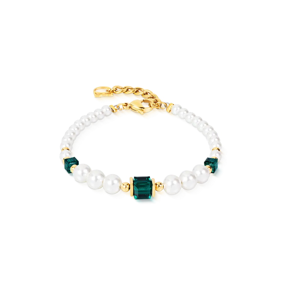 coeur-de-lion-cocktail-pearls-armband-emerald-gr-n image 1