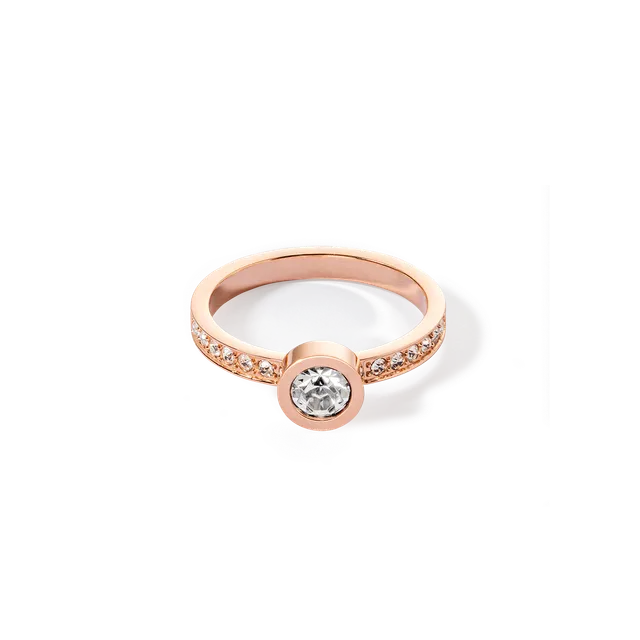 coeur-de-lion-sparkling-dots-ring-ros-gold-kristall image 1
