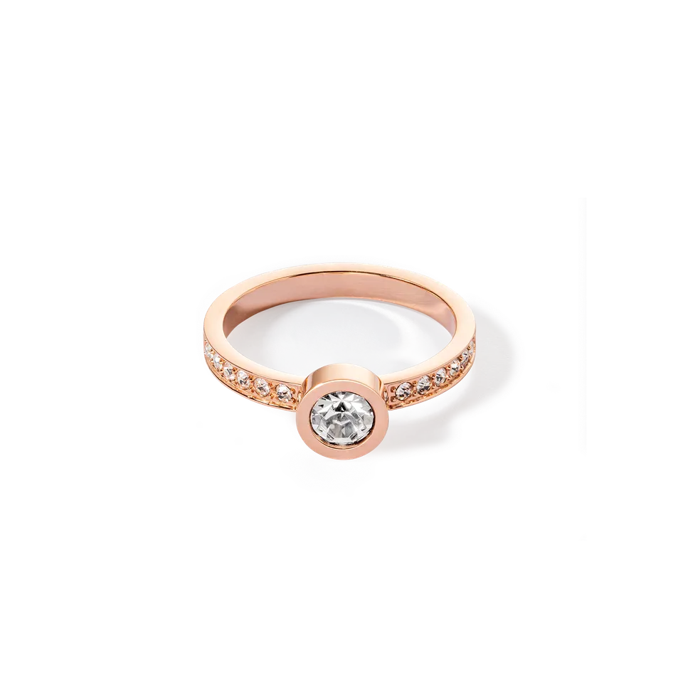 coeur-de-lion-sparkling-dots-ring-ros-gold-kristall image 1