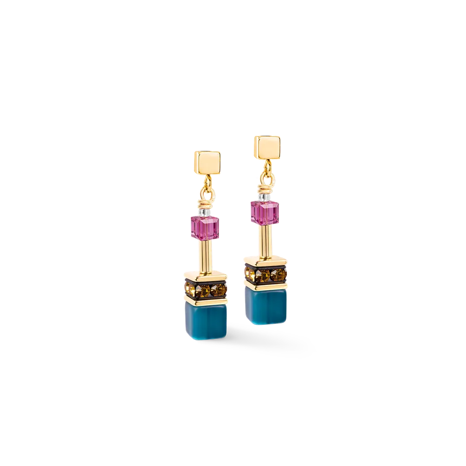 coeur-de-lion-geocube-iconic-ohrringe-multicolor-boho-gold image 1