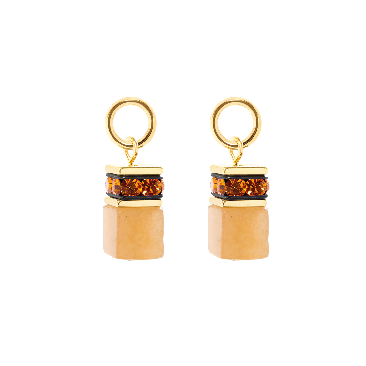 coeur-de-lion-ear-me-up-charm-geocube-gold-orange image 2
