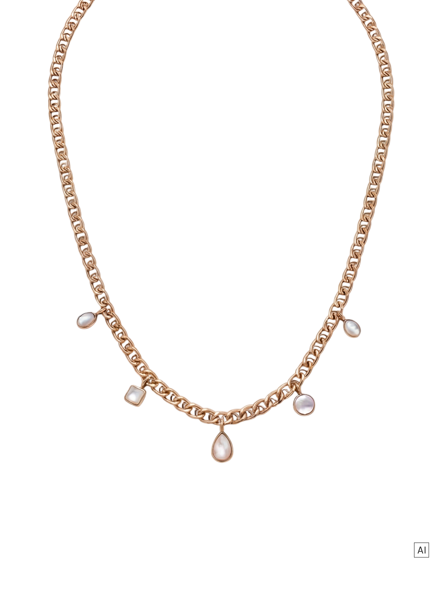 purelei-soft-shine-kette-perlmutttropfen-kette-mit-5-anh-ngern image 7