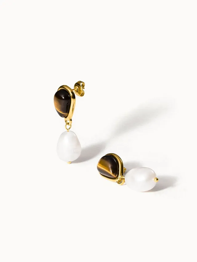 purelei-tiger-s-eye-pearl-perlenohrringe-gold image 1