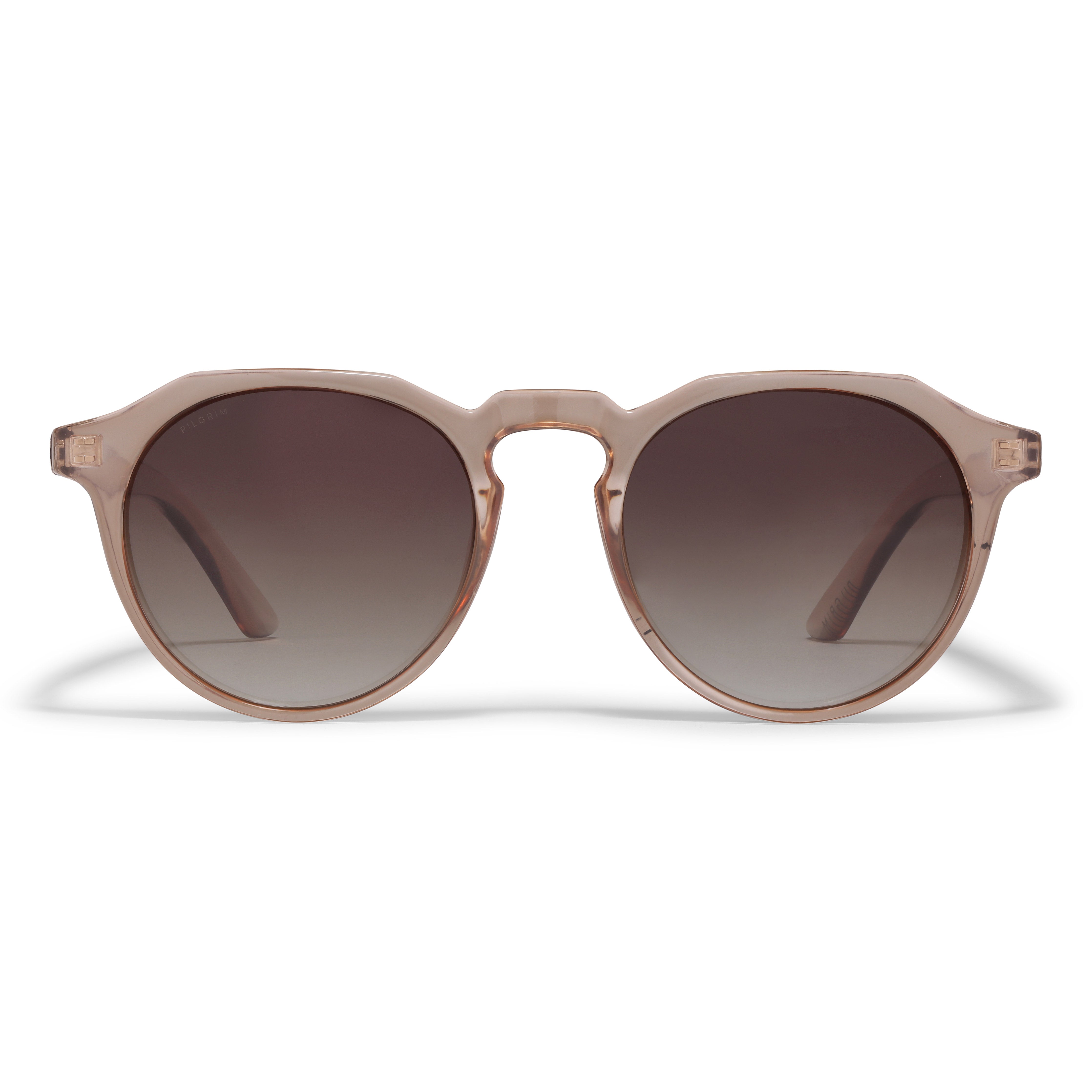 pilgrim-alejandra-sonnenbrille-hellbraun-transparent-rund image 4
