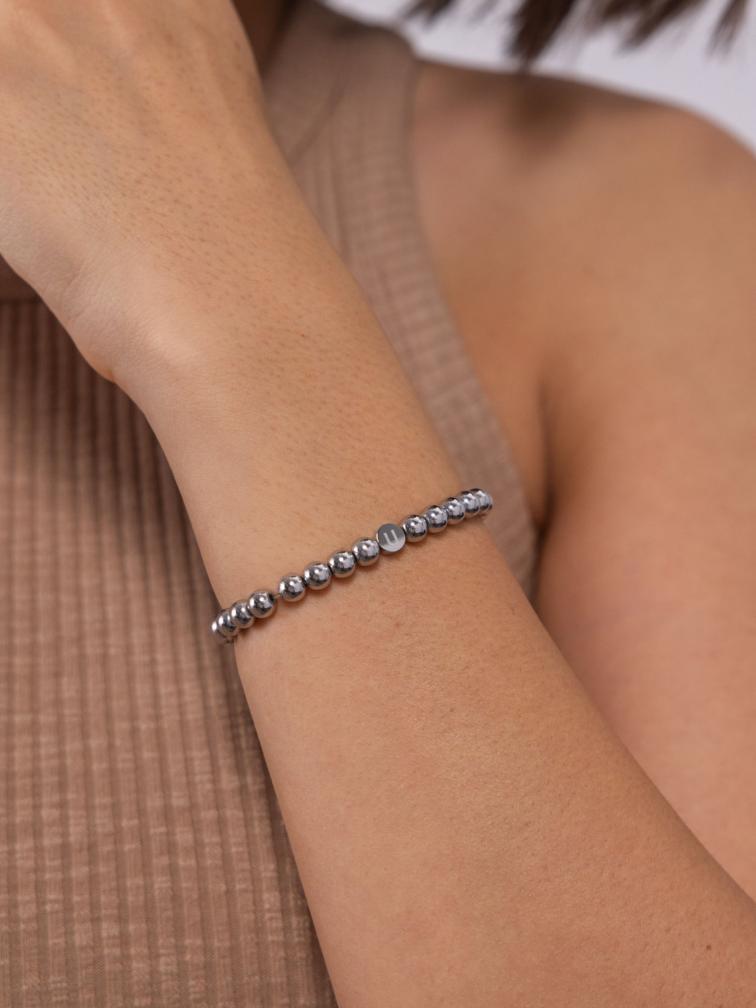 purelei-letter-u-armband-personalisiertes-kugel-armband-in-gold-silber image 7