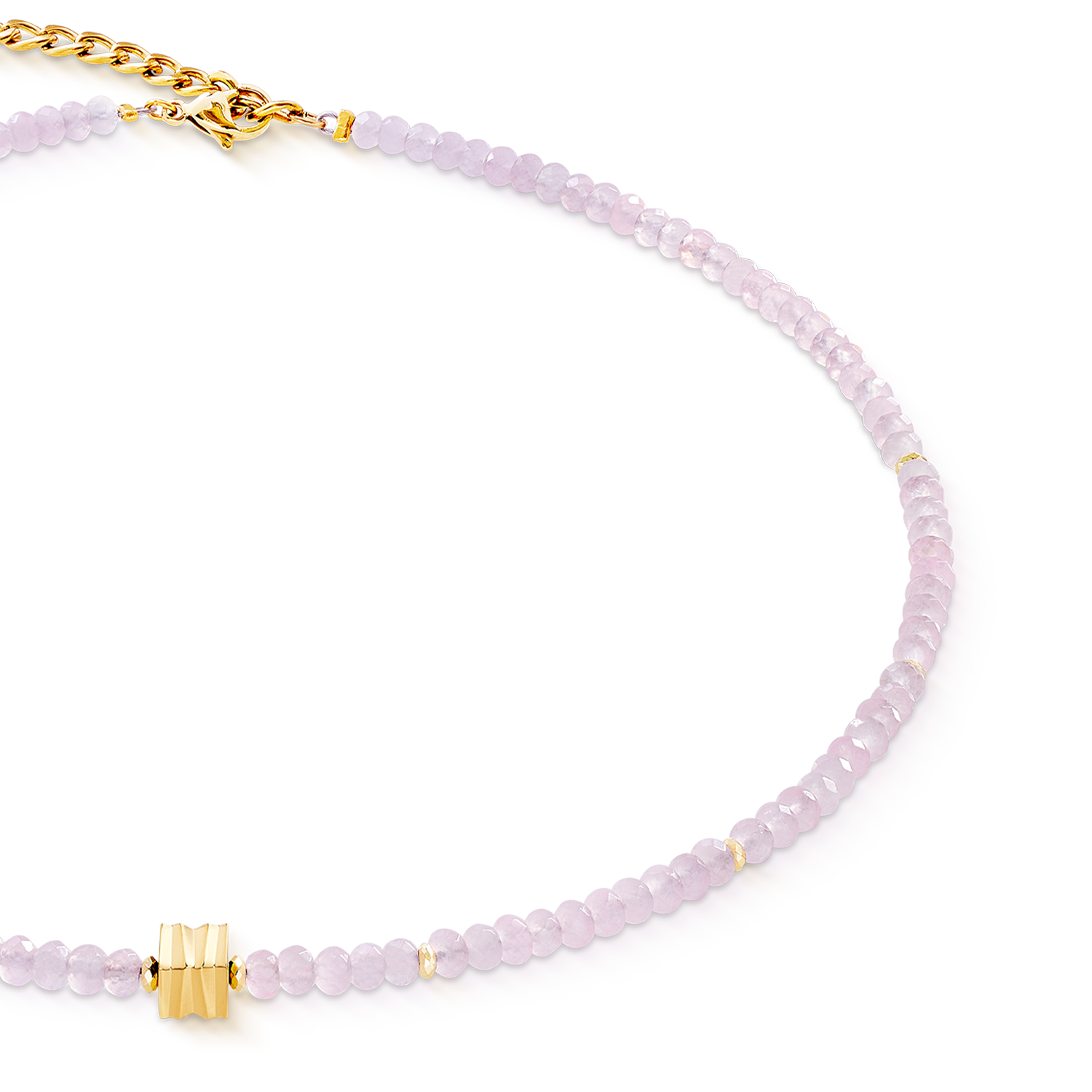 coeur-de-lion-halskette-wave-essence-pink-jade-gold-42-cm-6-cm image 2