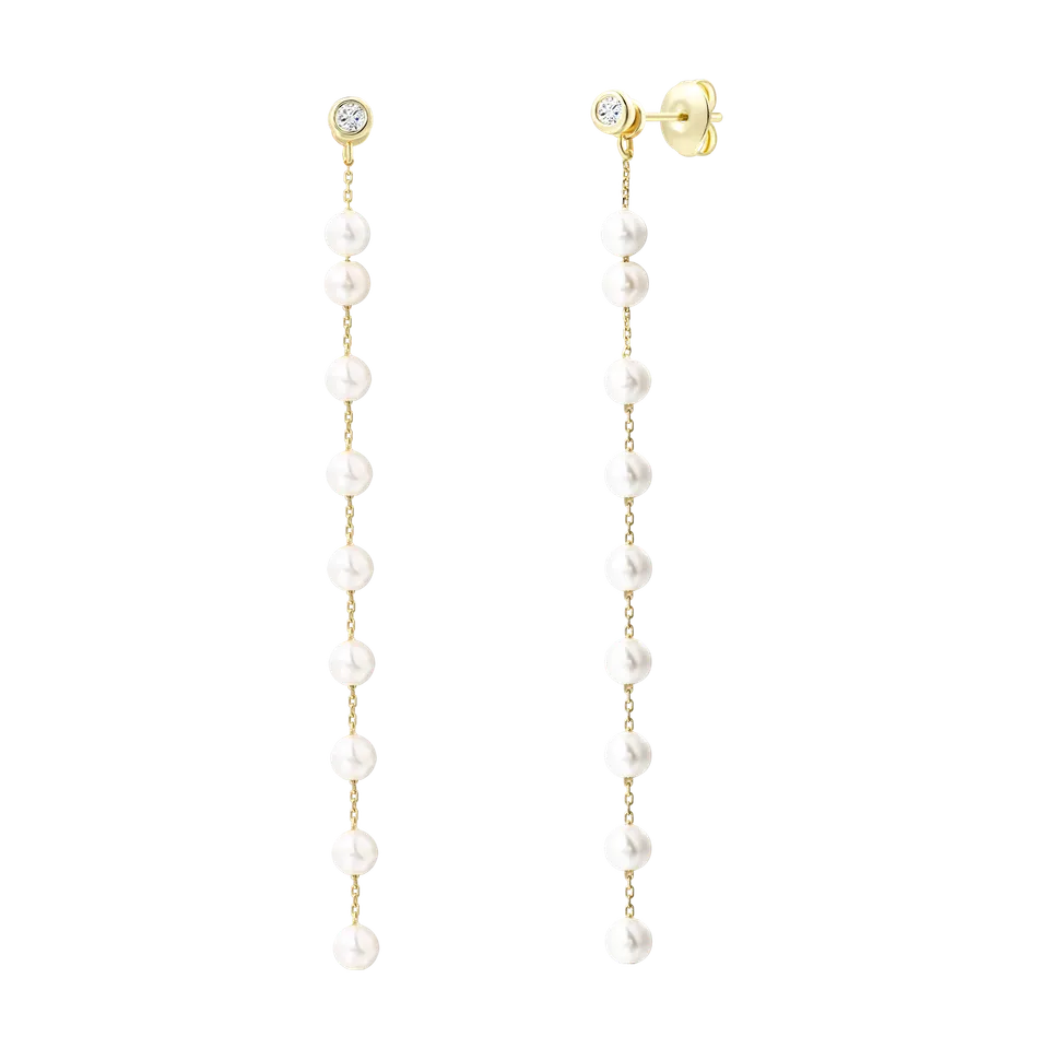 xenox-pearl-sea-ohrringe-925-sterlingsilber-18k-vergoldet-mit-perlen-und-zirkoni image 1