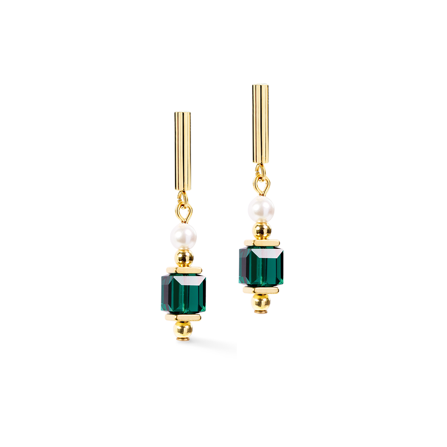 coeur-de-lion-cocktail-pearls-ohrringe-emerald-3-5-cm image 2