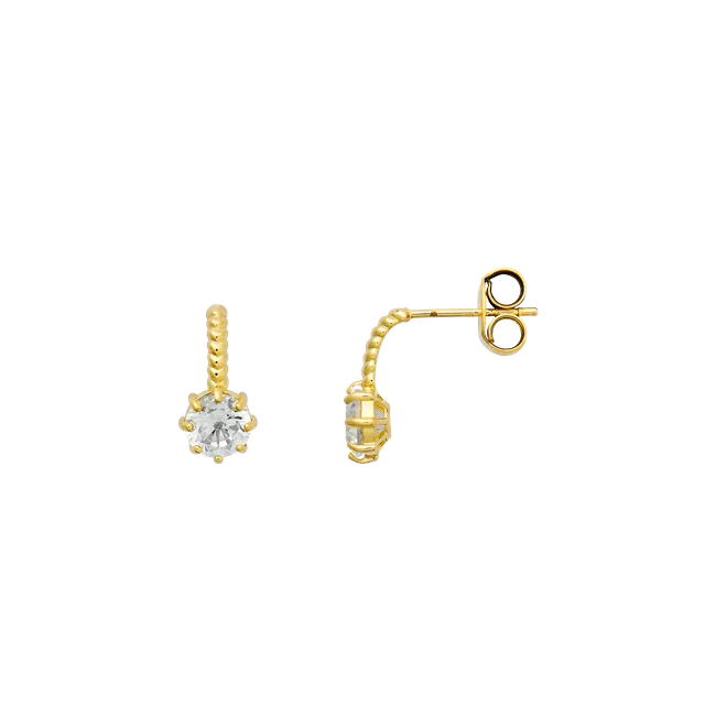 xenox-fine-ohrringe-xg14k6077g-585-gelbgold-mit-zirkonia-krappenfassung image 1