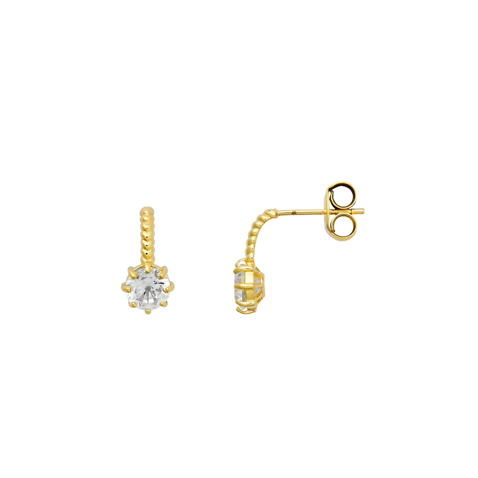 xenox-fine-ohrringe-xg14k6077g-585-gelbgold-mit-zirkonia-krappenfassung image 1