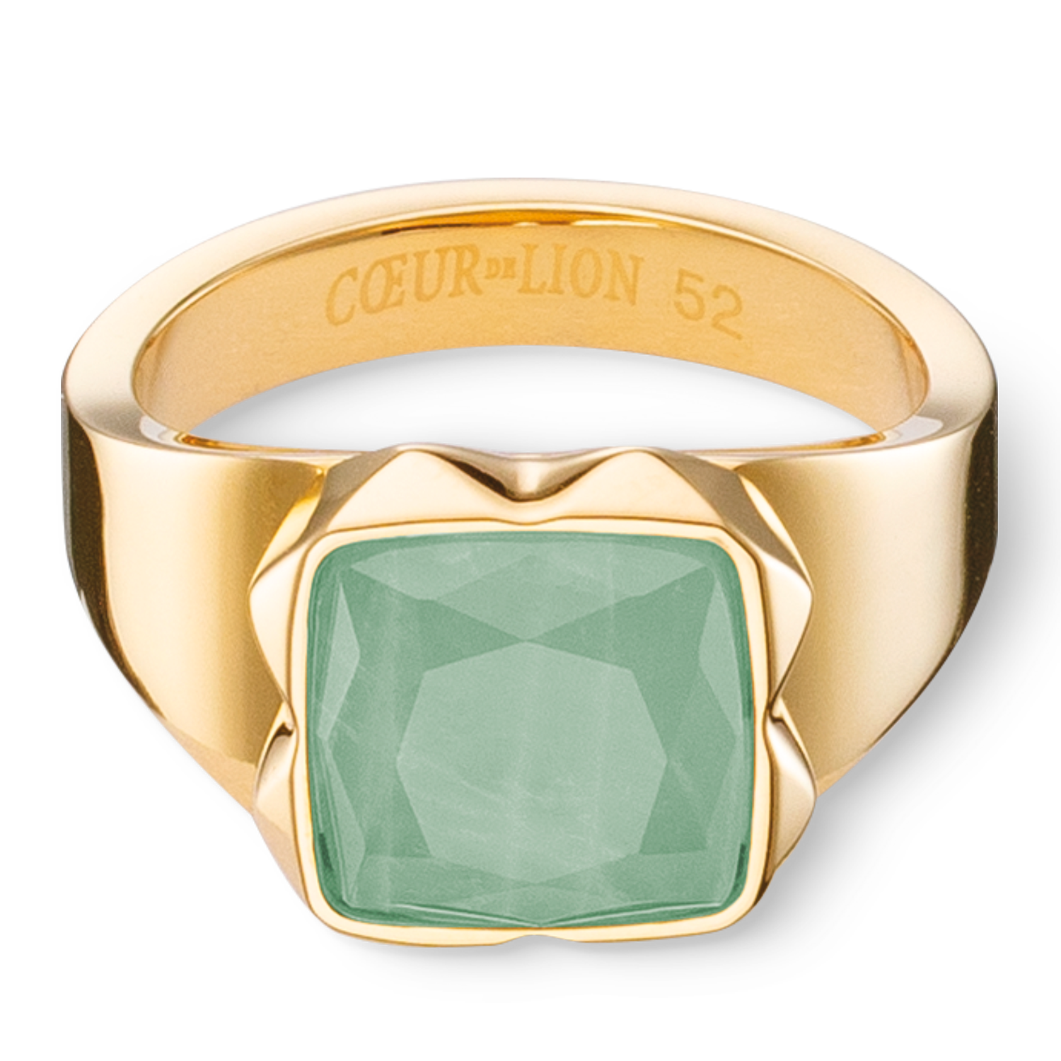 coeur-de-lion-ring-spikes-square-aventurin-gold-gr-n image 2