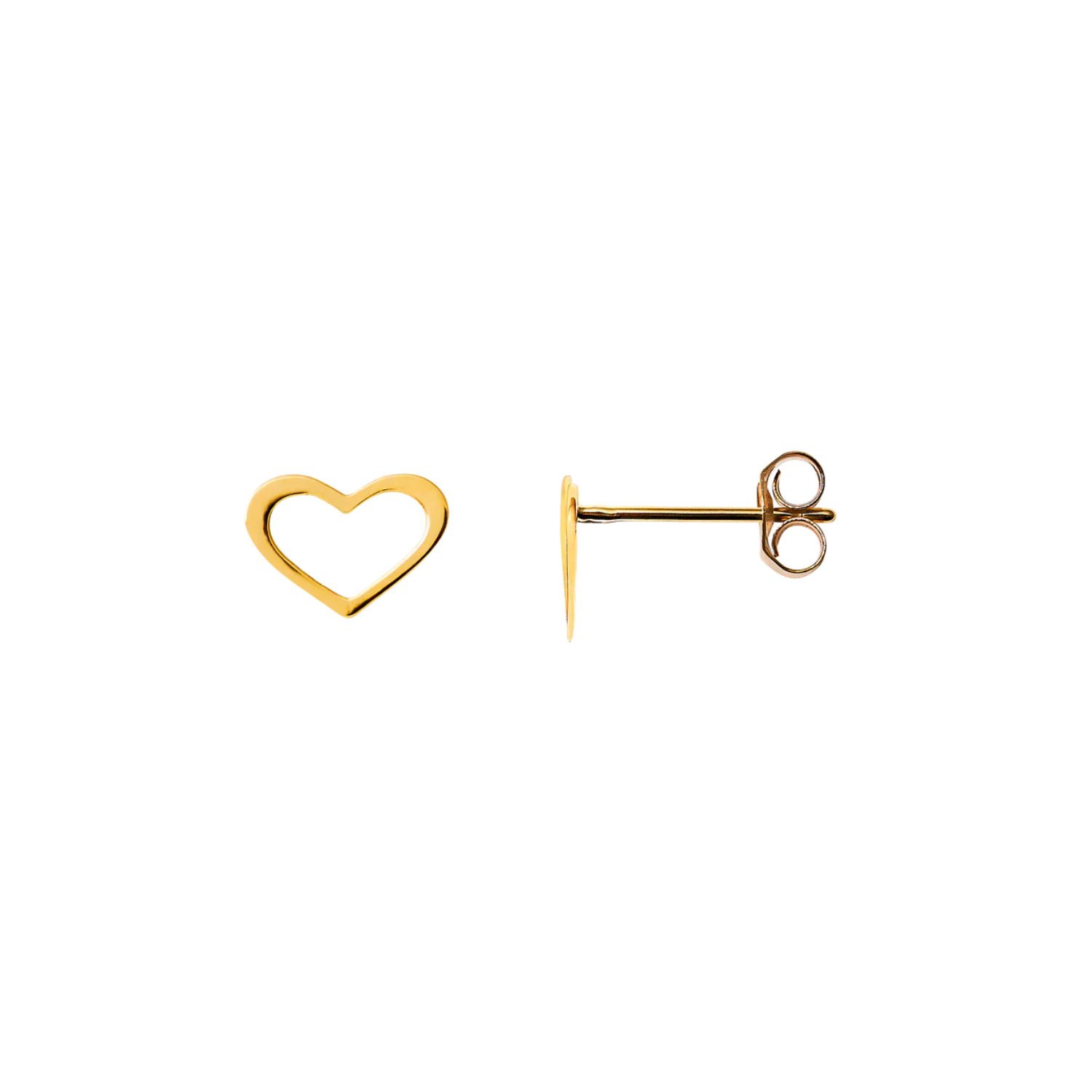 xenox-fine-ohrstecker-585-gelbgold-zarte-herzen image 1