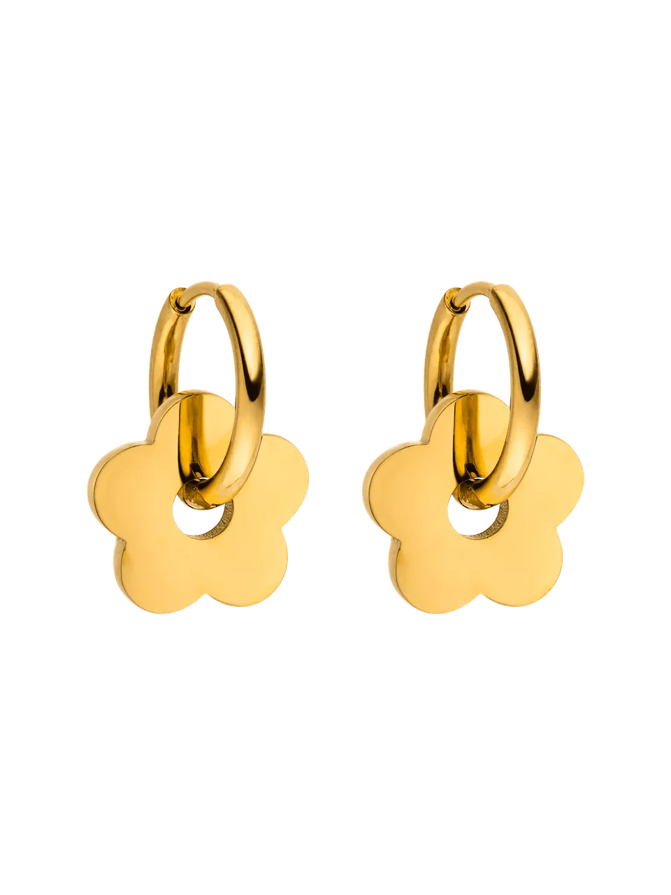 purelei-flowery-creole-small-blumen-creolen-14-mm-mit-abnehmbarem-anh-nger image 1