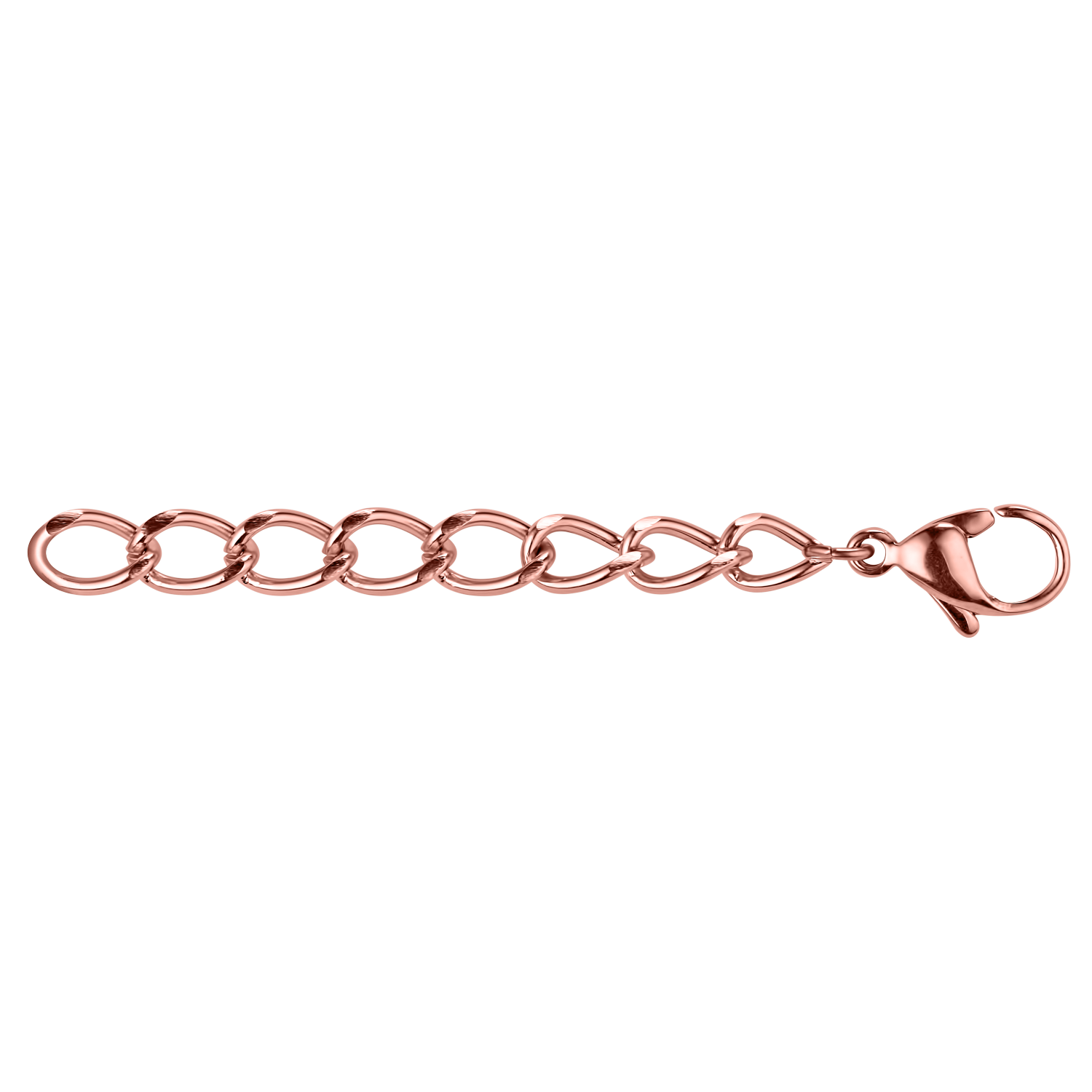 coeur-de-lion-verl-ngerungskettchen-mit-karabiner-edelstahl-ros-gold-6-cm image 2