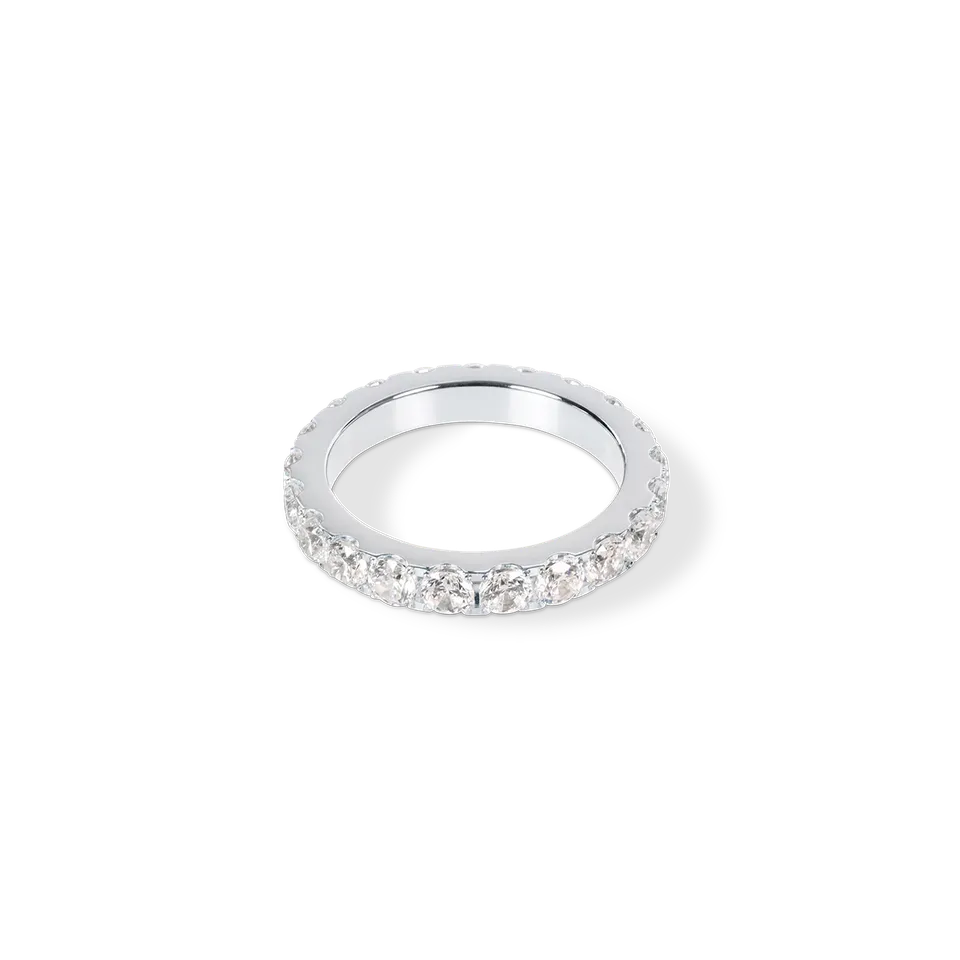 coeur-de-lion-eternal-love-bold-ring-silber-eternity-ring-edelstahl-mit-zirkonia image 1