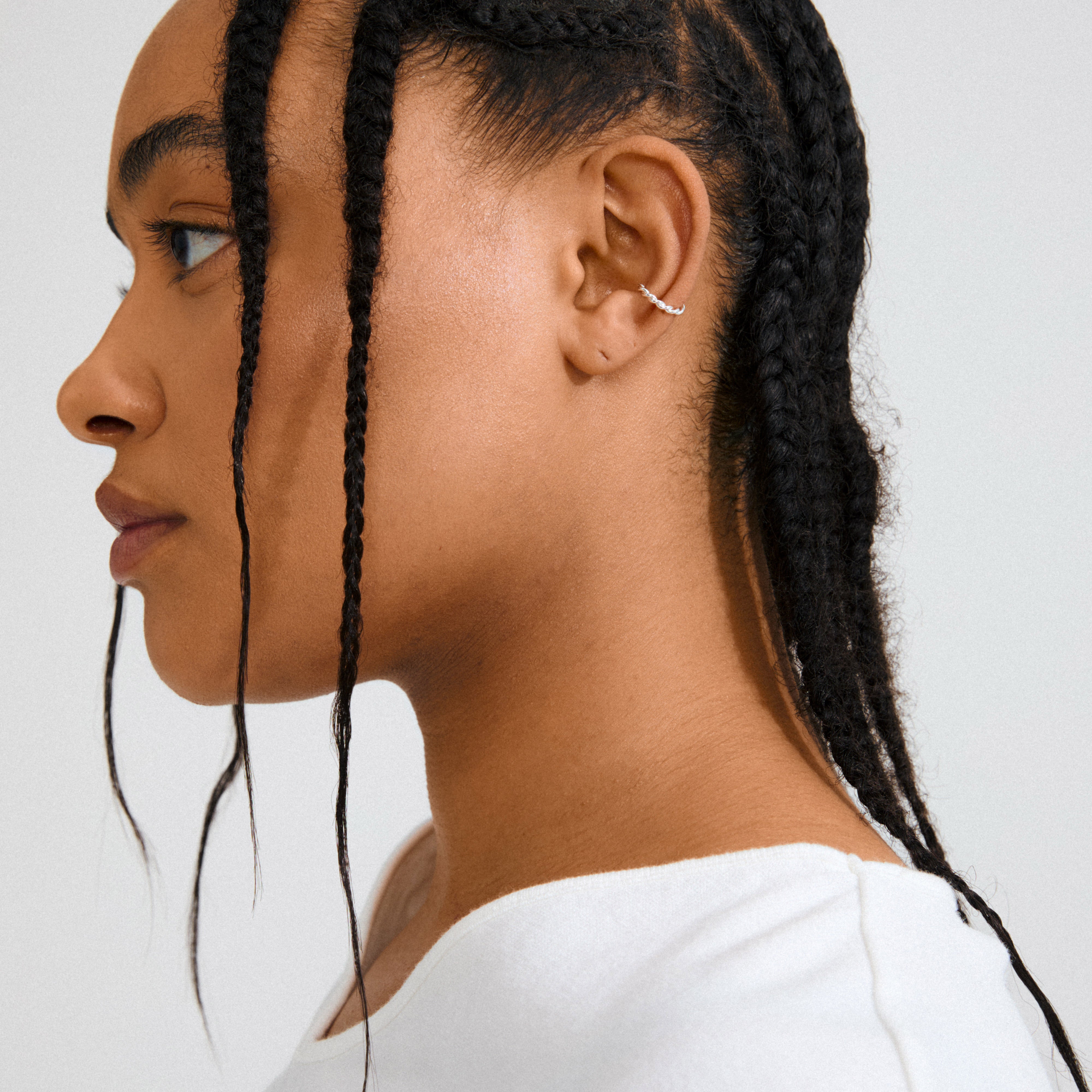 pilgrim-yael-ear-cuff-silberplattiert-gedreht-ohne-piercing image 3