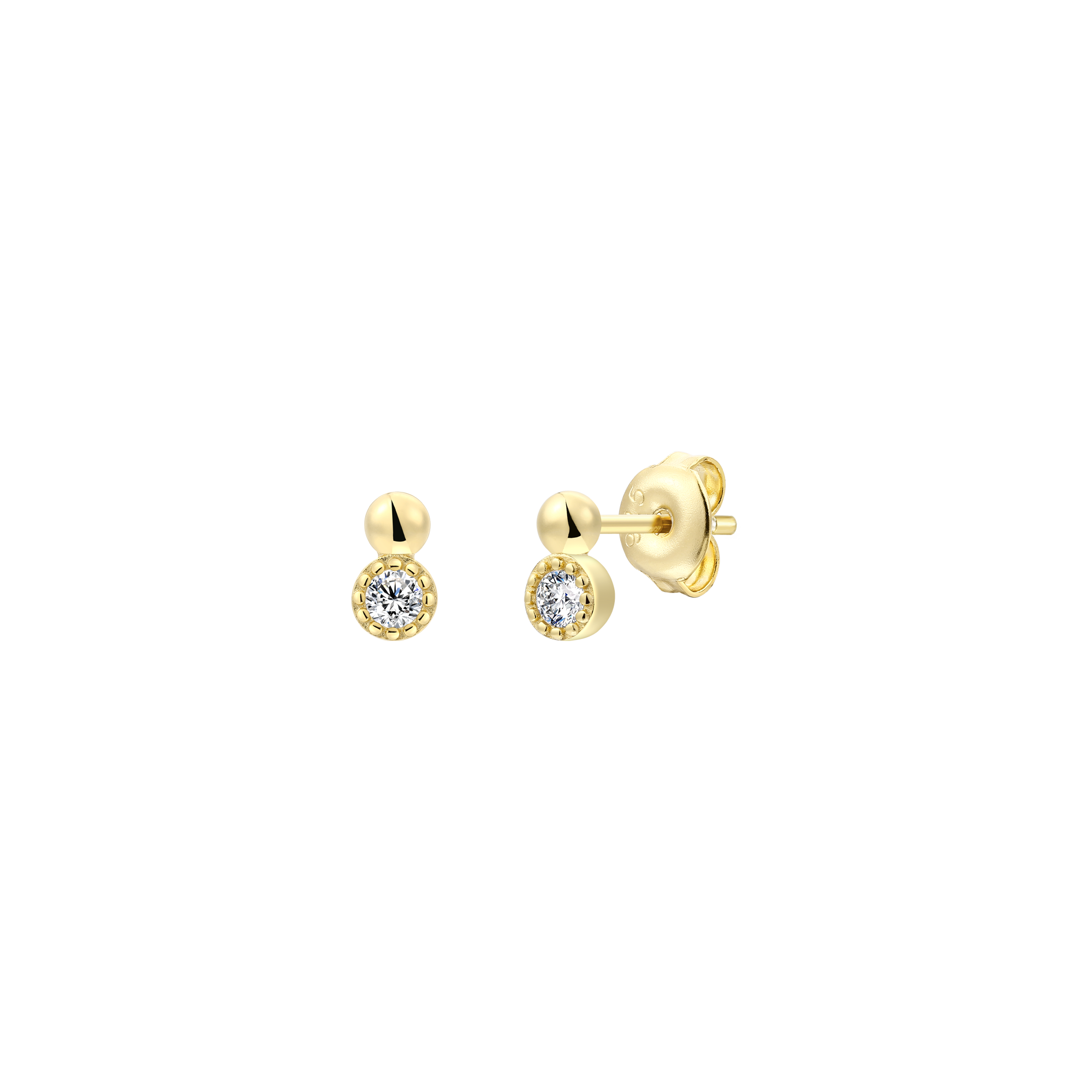 xenox-pure-essentials-ohrringe-925-sterlingsilber-rhodiniert-mit-zirkonia-einzel image 2