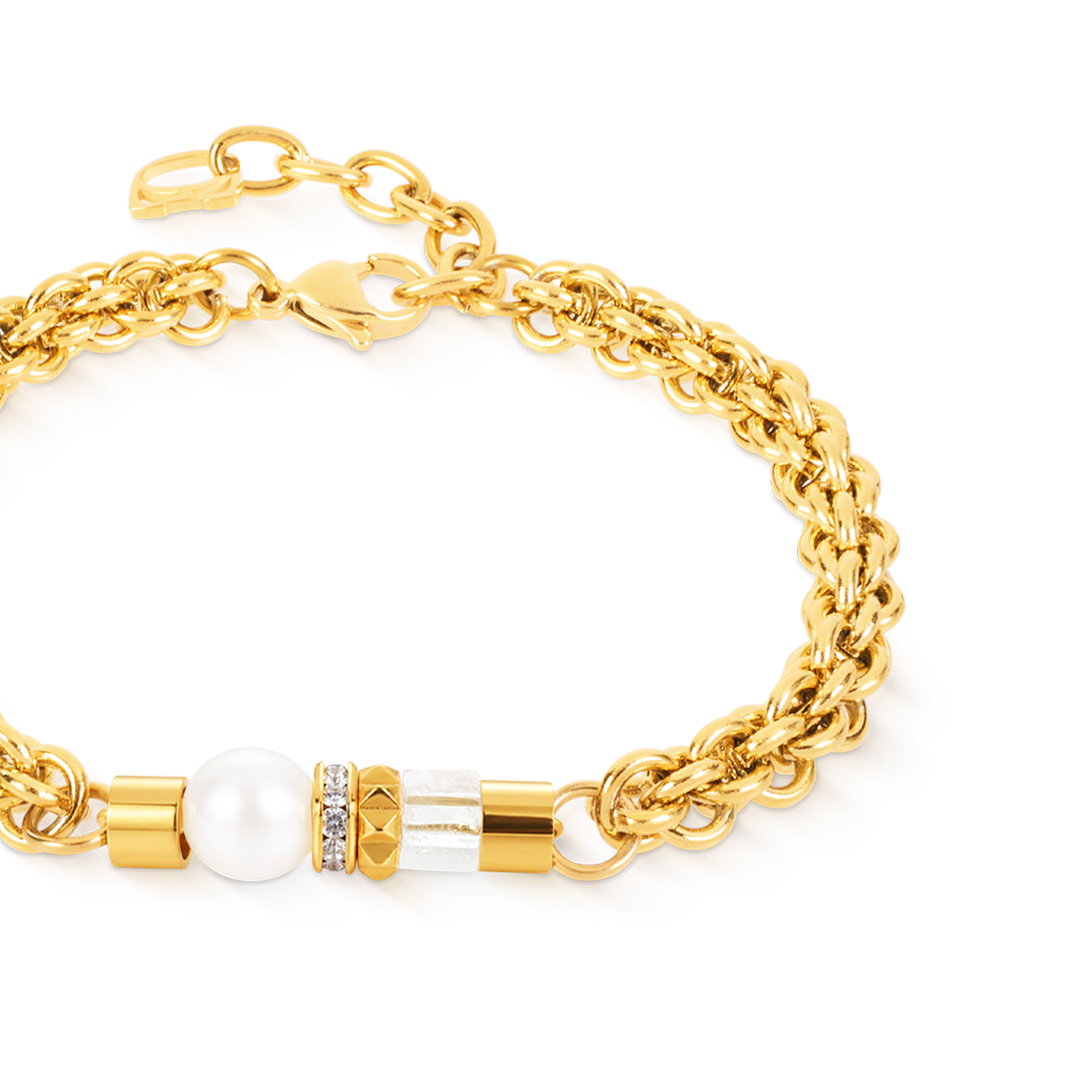 coeur-de-lion-structure-armband-gold-18-5-cm image 2