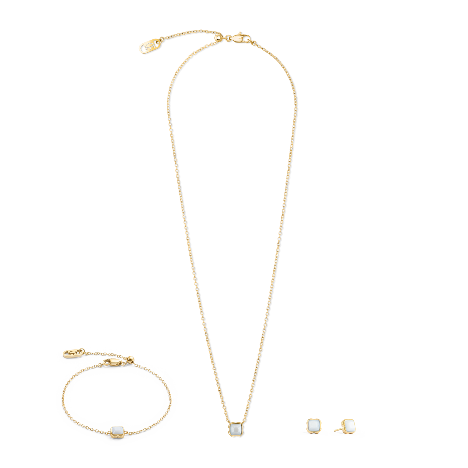 coeur-de-lion-birthstone-april-halskette-weisser-quarz-gold image 3