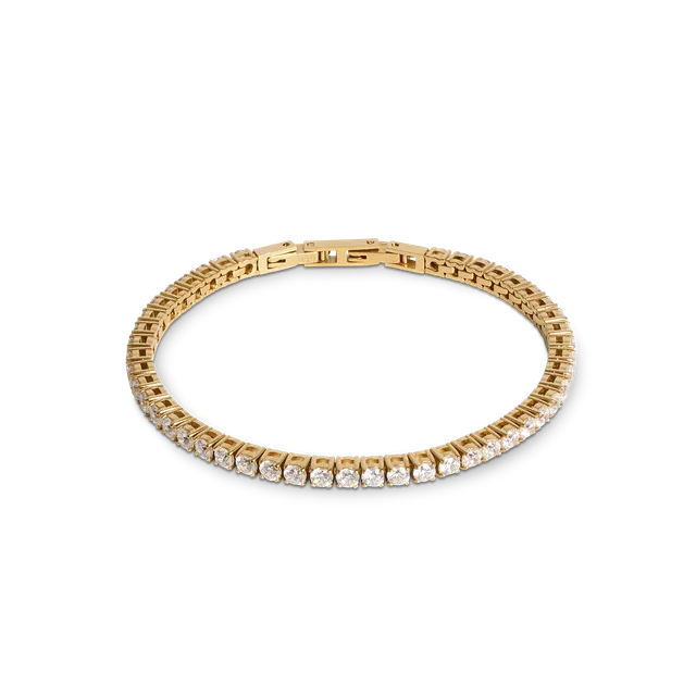 coeur-de-lion-tennisarmband-gold-kristall-zirkonia-edelstahl image 1