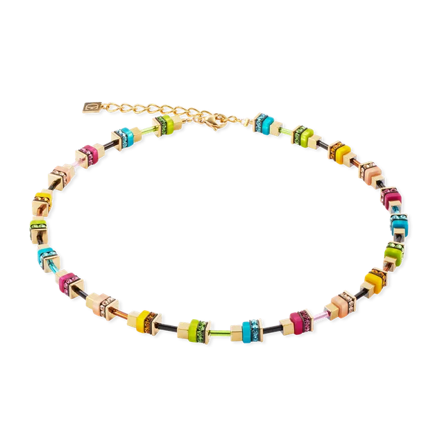 coeur-de-lion-geocube-halskette-boho-sunset-cube-rainbow-multicolor image 1