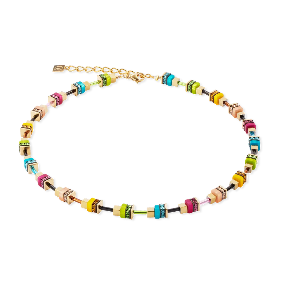coeur-de-lion-geocube-halskette-boho-sunset-cube-rainbow-multicolor image 1