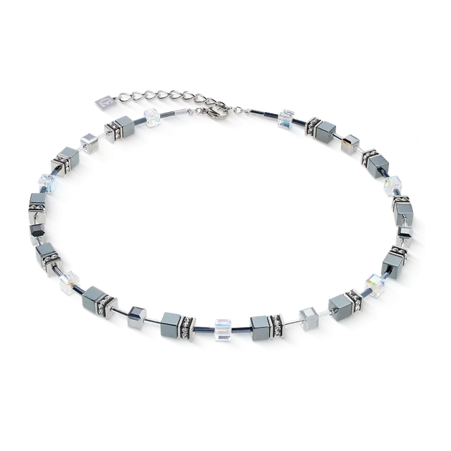 coeur-de-lion-geocube-halskette-platinum-h-matit-silber image 1