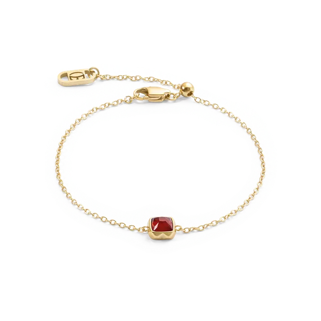 coeur-de-lion-birthstone-januar-armband-roter-achat-gold image 1