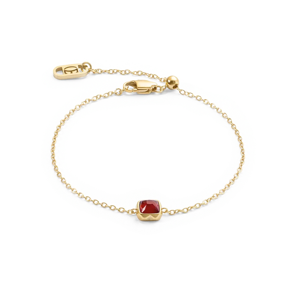 coeur-de-lion-birthstone-januar-armband-roter-achat-gold image 1