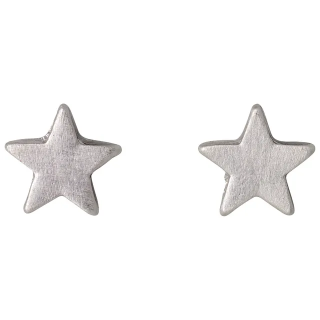 pilgrim-ava-stern-ohrringe-versilbert-samt-matt image 1