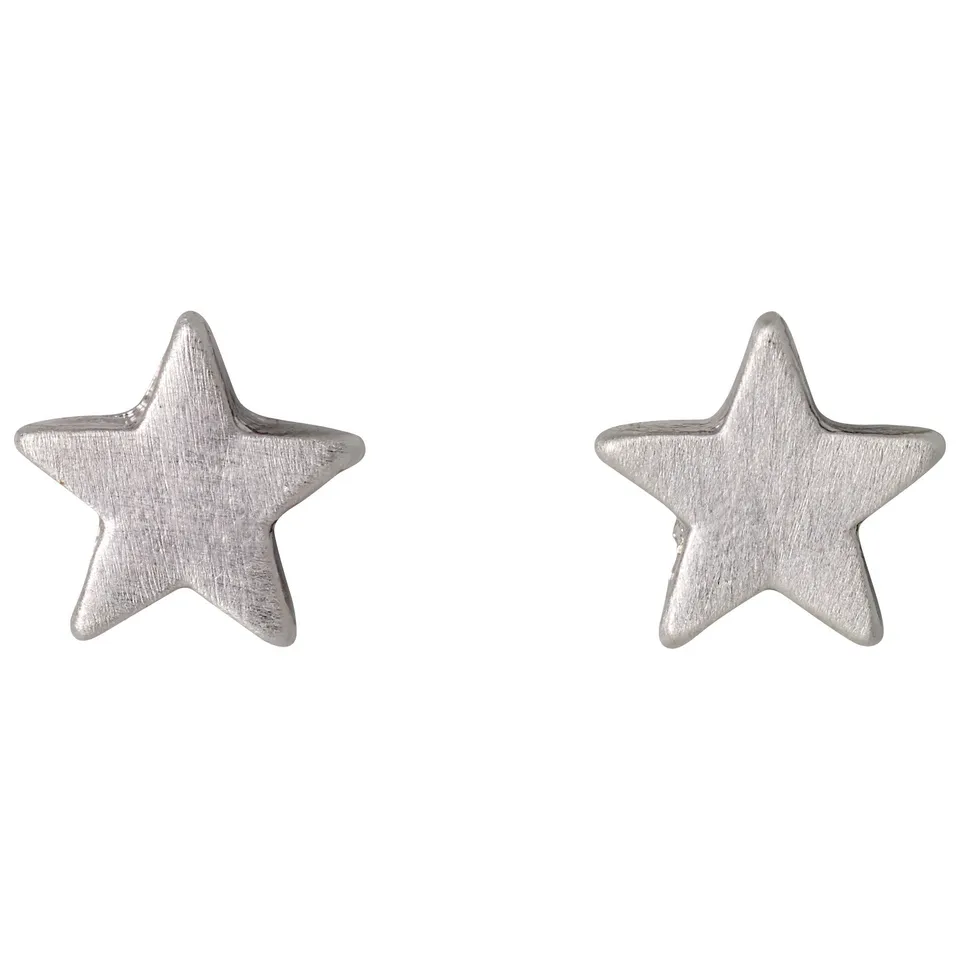pilgrim-ava-stern-ohrringe-versilbert-samt-matt image 1