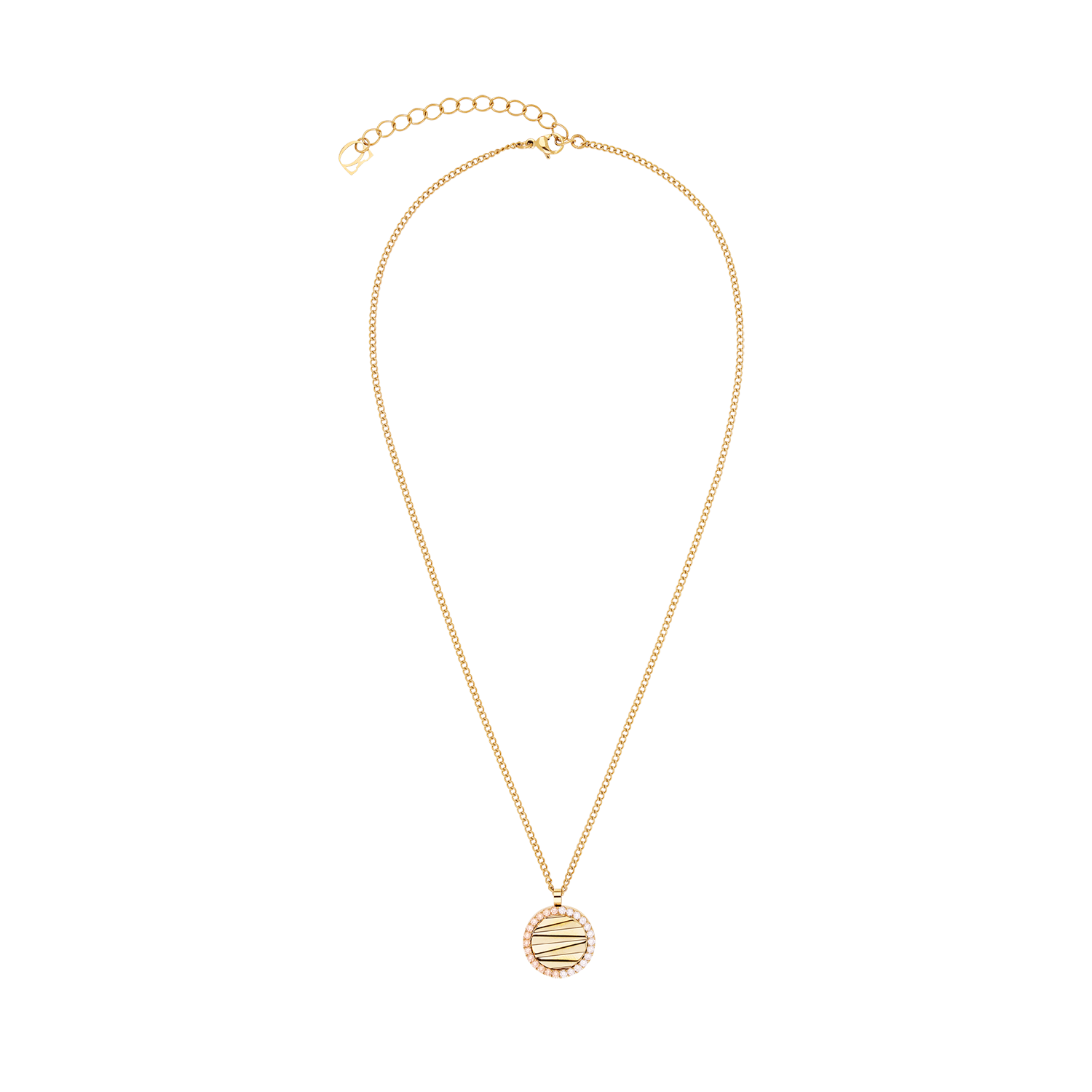 coeur-de-lion-halskette-amulett-mini-waves-gold-beige image 1