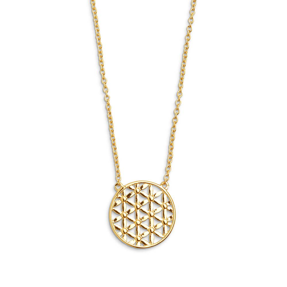 xenox-lebensblume-halskette-925-sterlingsilber-rhodiniert image 2