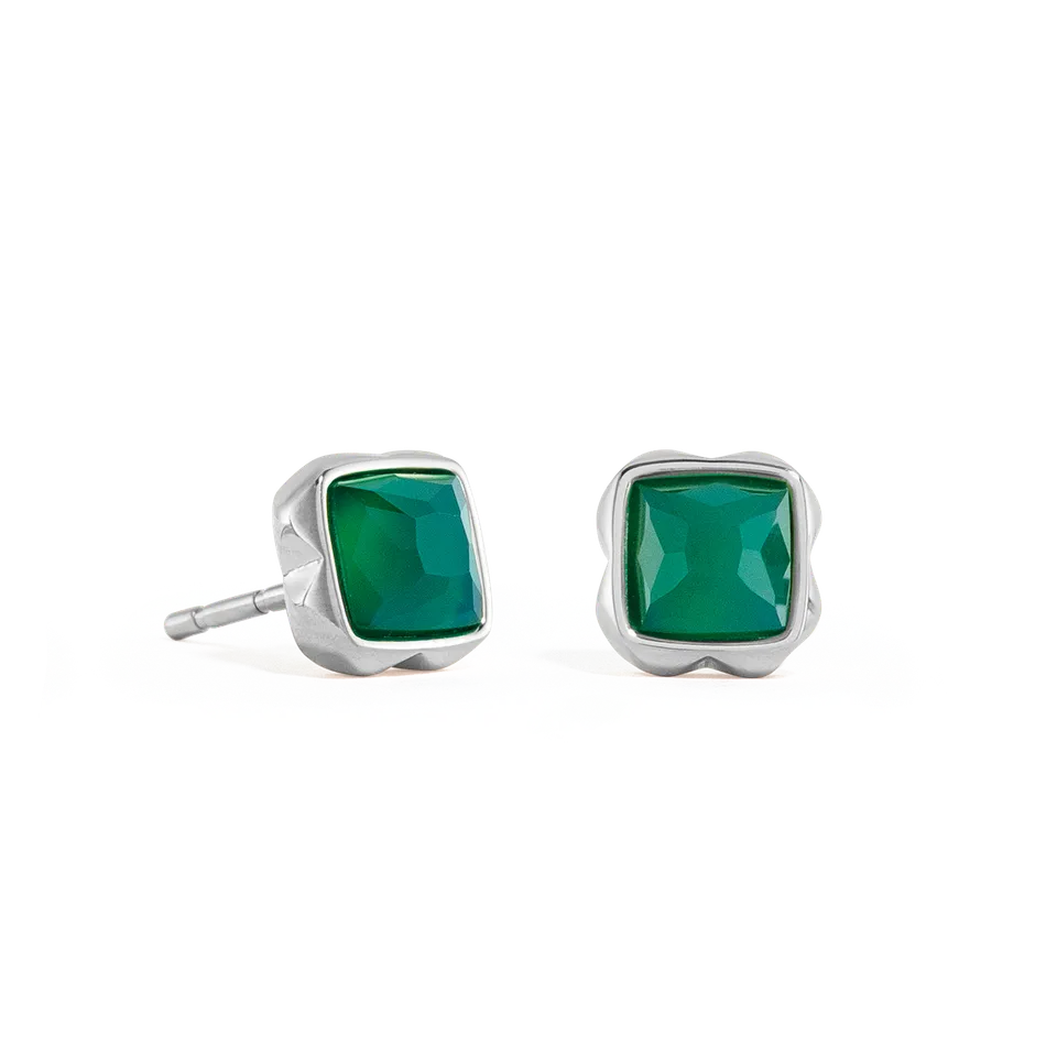 coeur-de-lion-birthstone-mai-ohrringe-gr-ner-achat-silber image 1