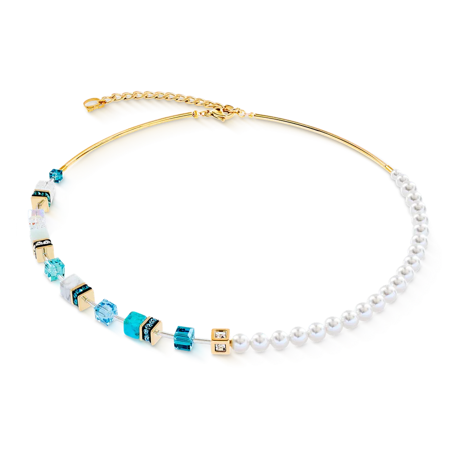 coeur-de-lion-geocube-precious-fusion-pearls-halskette-t-rkis image 1