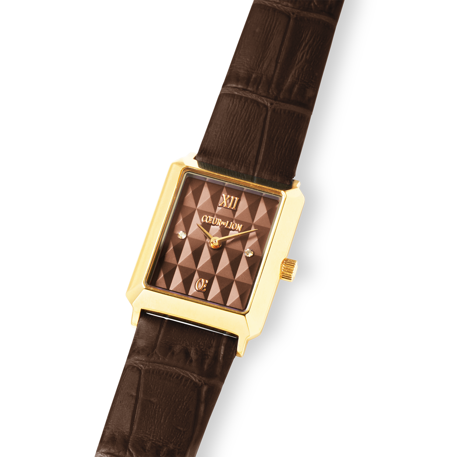 coeur-de-lion-iconic-spikes-uhr-leder-mocha-mousse-gold image 2