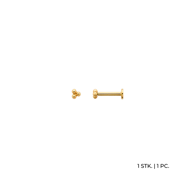 xenox-fine-cleo-piercing-585-gelbgold-3-punkte-design image 1