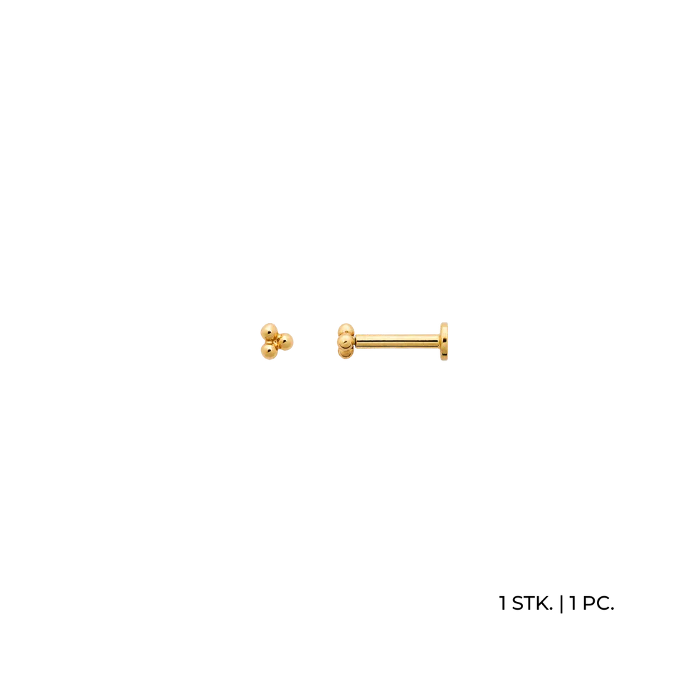xenox-fine-cleo-piercing-585-gelbgold-3-punkte-design image 1
