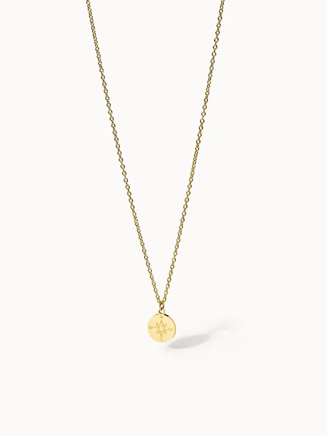 purelei-compass-kette-verstellbar-45-50-cm-mit-kompass-anh-nger-1-2-cm image 1