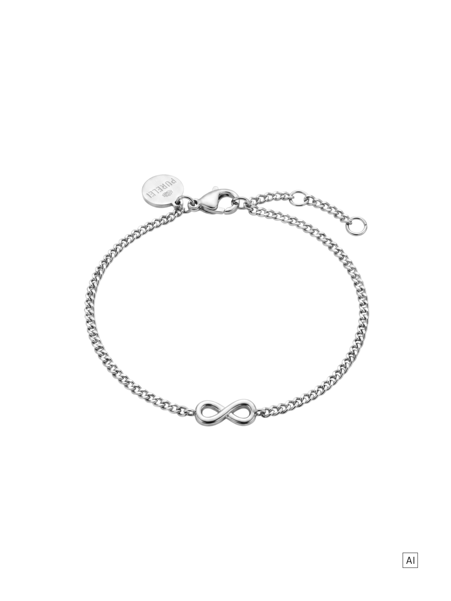 purelei-tiny-infinity-armband-filigran-verstellbar image 3