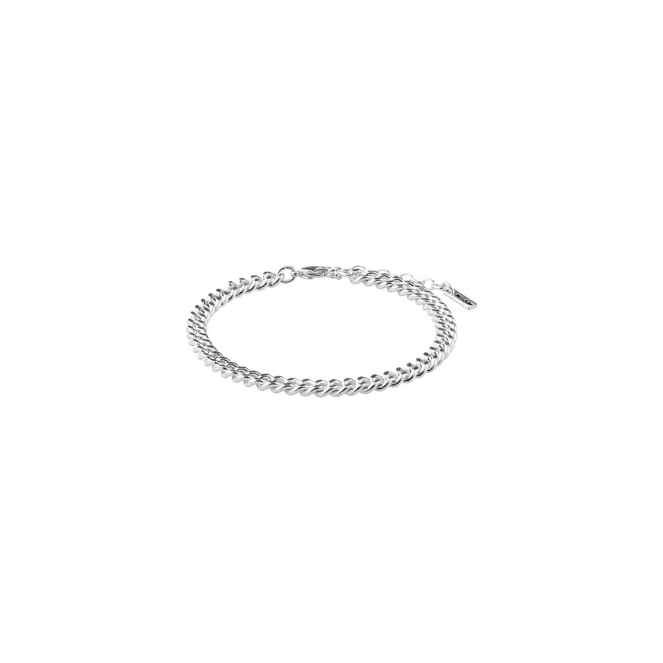 pilgrim-fuchsia-panzerketten-armband-versilbert image 1