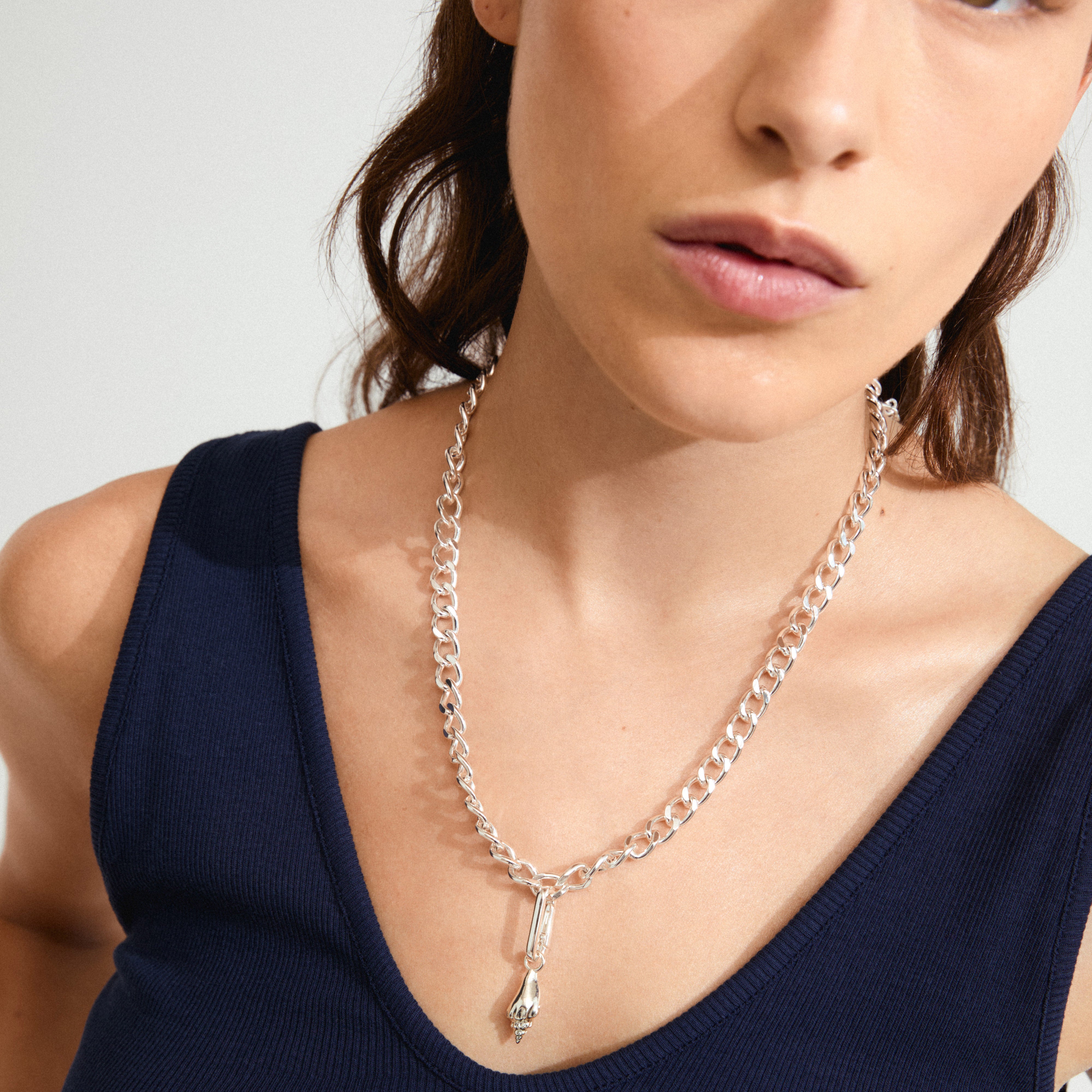 pilgrim-charm-muschel-anh-nger-versilbert-conch-pendant image 3