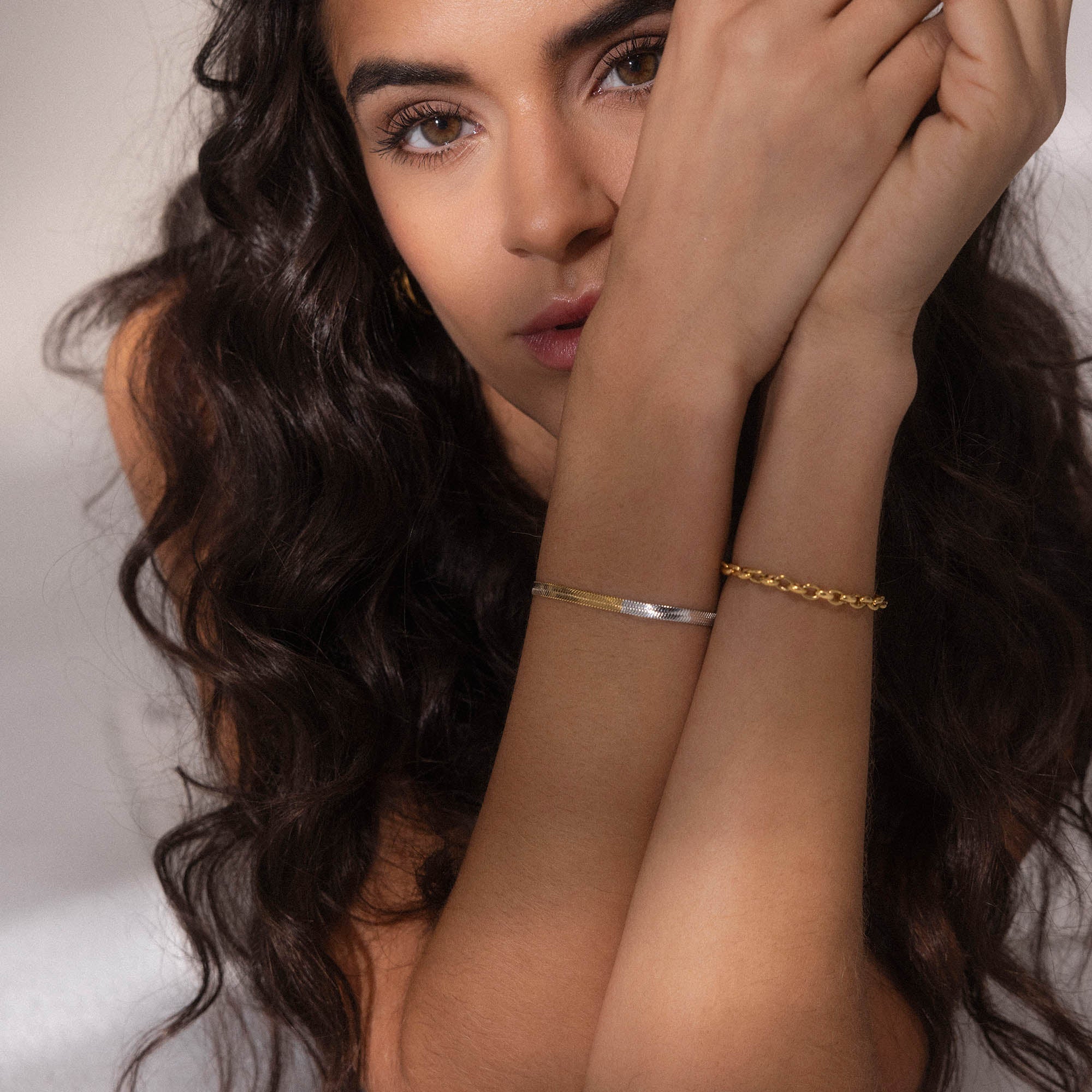 purelei-dreamscape-armband-schiffsankerkette-16-19-cm-in-gold-silber-ros-gold-bi image 2