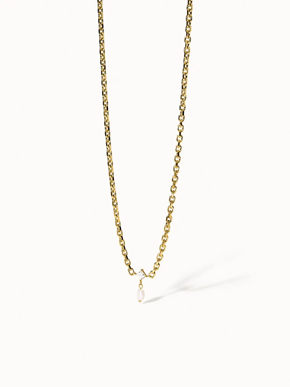 purelei-create-moments-kette-zirkonia-s-wasserperle-verstellbar image 1