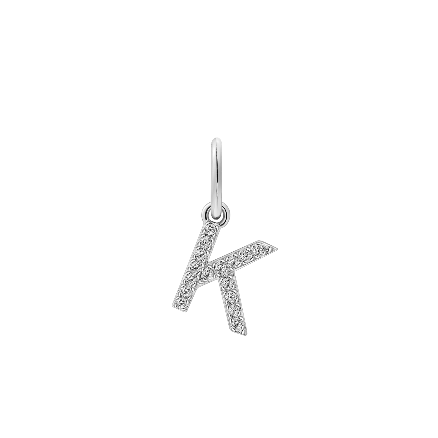 xenox-k-letter-charm-anh-nger-925-sterlingsilber-18k-vergoldet-mit-zirkonia image 2