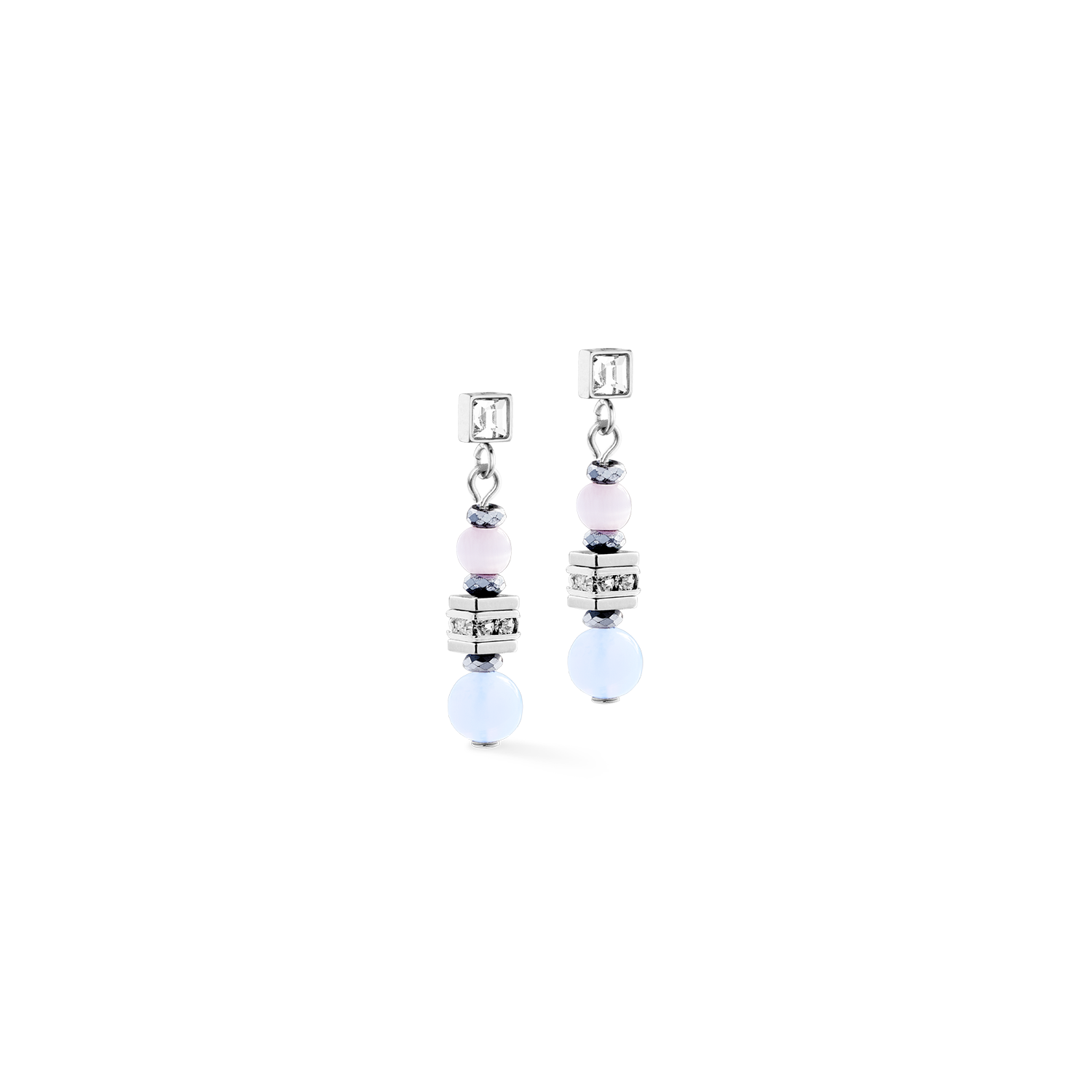 coeur-de-lion-shape-mix-nexus-ohrringe-silber-pastell-3-cm image 1