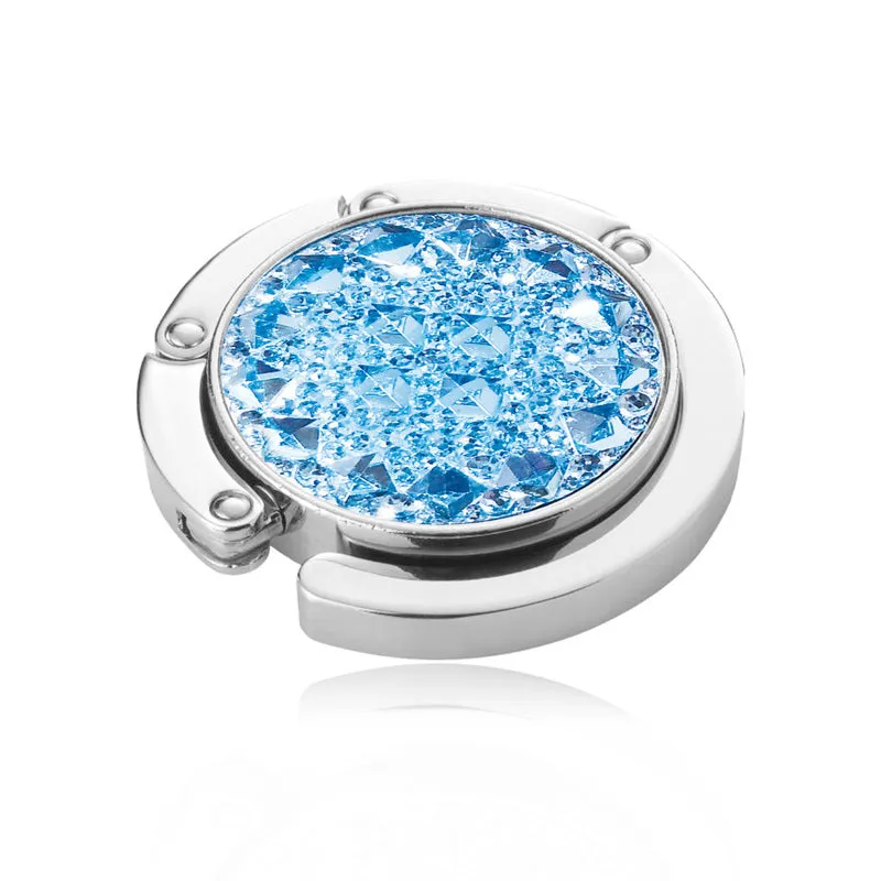 julie-julsen-handbag-holder-glamour-blau-silber-mit-zirkonia image 1