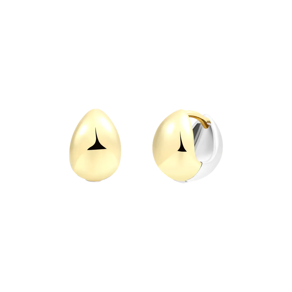 xenox-double-twist-creolen-925-sterlingsilber-18k-vergoldung-bicolor image 1
